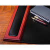 Dacasso Rosewood & Leather 25.5" x 17.25" Side-Rail Desk Pad PR-8002